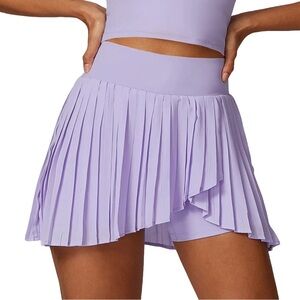 Lavender Pleated Women's Skirt